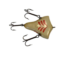 Load image into Gallery viewer, Top View of HOWE&#39;S VACUUM BASS BAIT Antique Wood Fishing Lure
