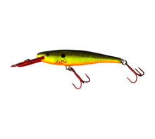 Lade das Bild in den Galerie-Viewer, Left Facing View of RAPALA LURES MINNOW RAP Fishing Lure in BLEEDING HOT OLIVE
