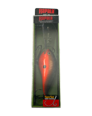Toad Tackle • ToadTackle.net • ToadTackle.co • ToadTackle.us • Antique Vintage Discontinued Fishing Lures • Rapala DT-20 Dives-To 20 Feet Lure • DTMSS20 RCW Red Crawdad