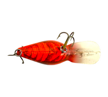 Load image into Gallery viewer, Belly View of STORM LURES SUSPENDING WIGGLE WART Fishing Lure in &quot;MOSS BACK&quot; (Green Back) NATURISTIC RED CRAYFISH
