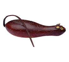 Load image into Gallery viewer, Additional Right Side View of DULUTH FISHING DECOY by JIM PERKINS • MUSKRAT w/ LEATHER TAIL
