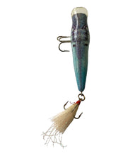 Load image into Gallery viewer, Top View of Berkley Frenzy Popper Fishing Lure in THREADFIN SHAD
