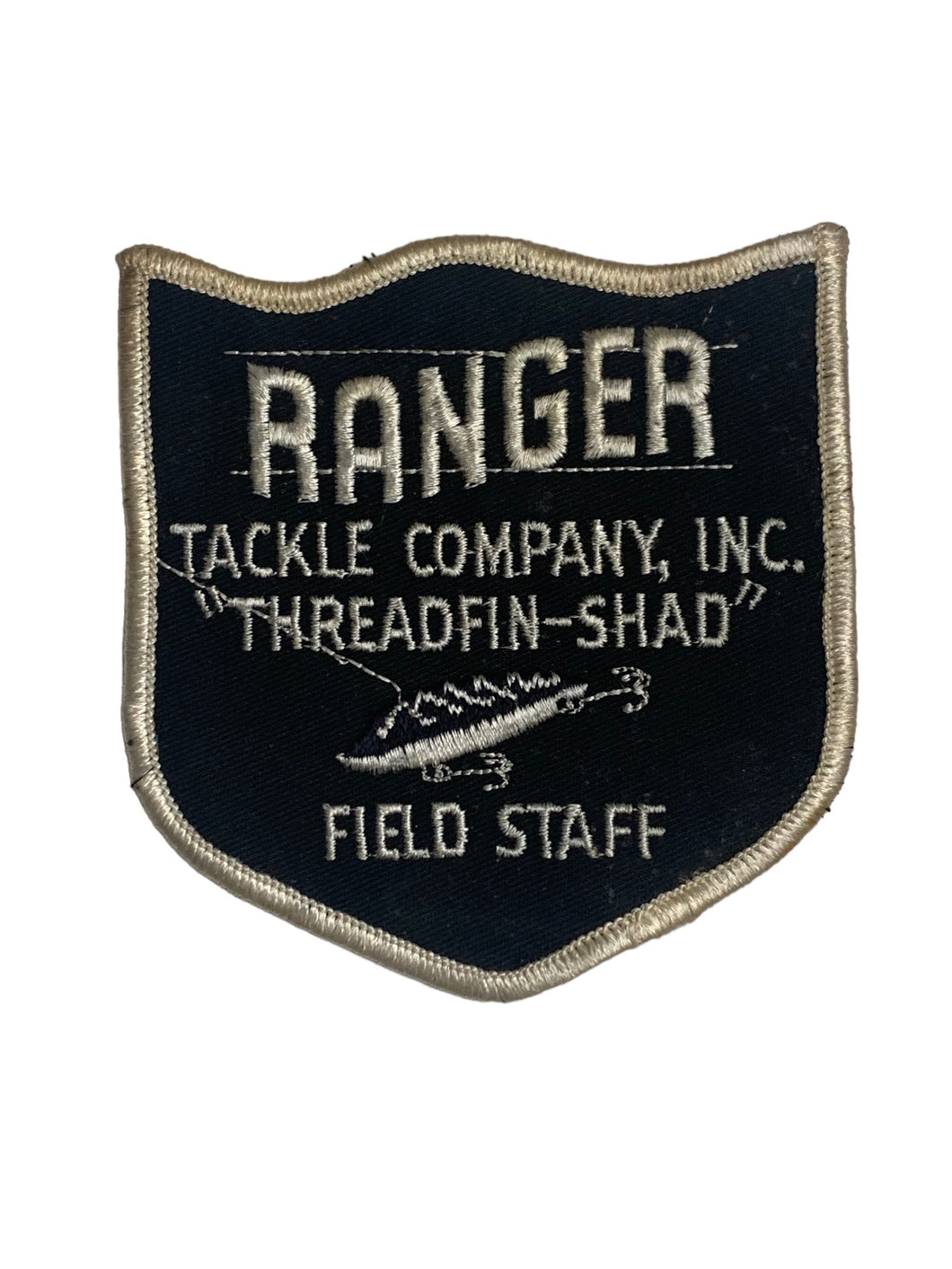 RANGER TACKLE COMPANY, INC • THREADFIN-SHAD FIELD STAFF Vintage Patch • Sleeve Size