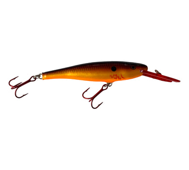 Right Facing View of RAPALA LURES MINNOW RAP Fishing Lure in BLEEDING COPPER FLASH