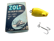 Lataa kuva Galleria-katseluun, Antique ZOLi DETACH-O-LURES No. 100 Fishing Lure • YELLOW
