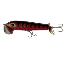 Load image into Gallery viewer, Left Facing View of Arbogast JITTERSTICK Fishing Lure • #91 FLAME RED BLACK BACK
