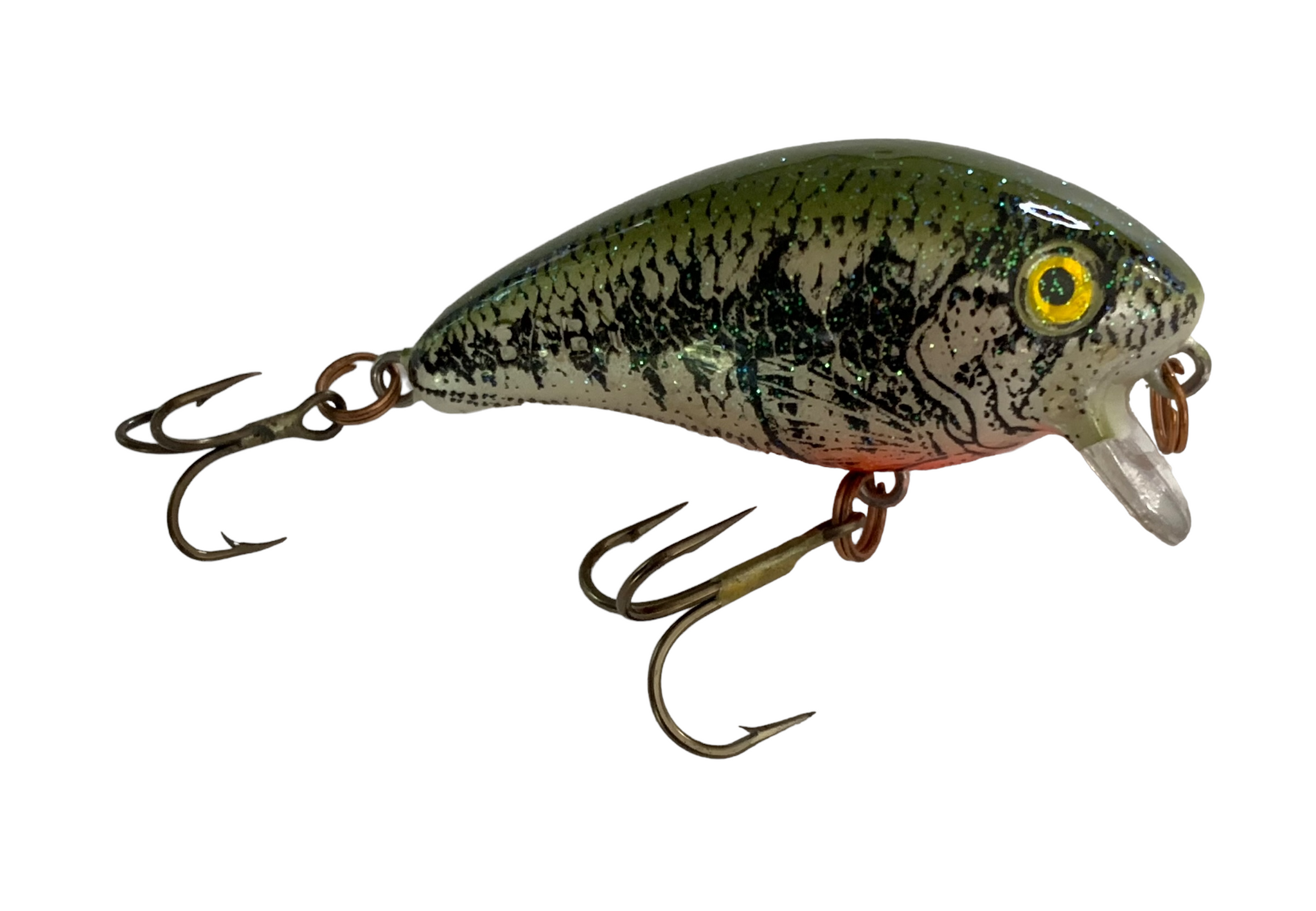 Vintage Mann's Baby 1- Fishing Lure • BABY BASS CRYSTAGLOW – Toad Tackle