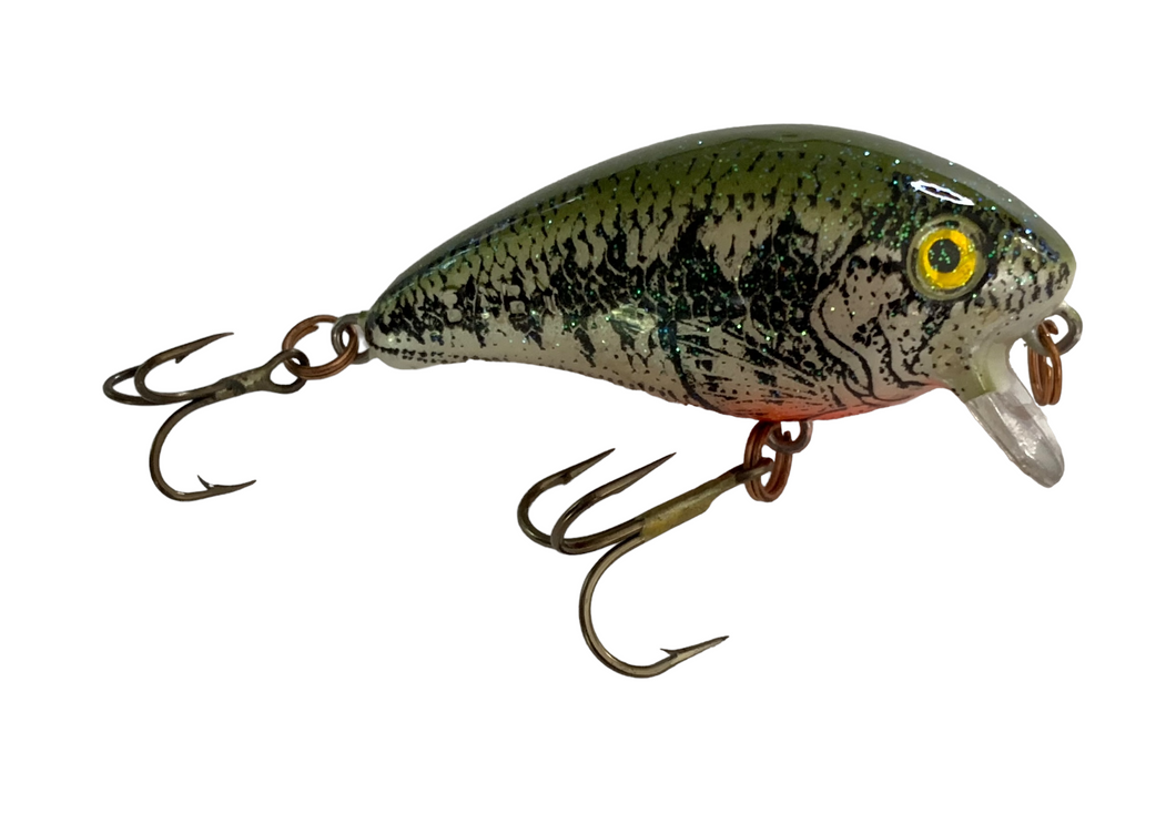 DOUBLE STAMPED • Vintage Mann's Bait Company Baby 1- (One Minus) Fishing Lure • BABY BASS CRYSTAGLOW