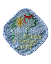 Load image into Gallery viewer, Back View of NORTH COUNTRY NATIONAL SCENIC TRAIL COLLECTOR HIKING PATCH • WISCONSIN
