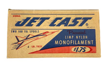 Load image into Gallery viewer, jet cast fishing line. antique fishing ephemera
