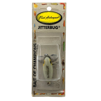 Fred Arbogast Clicker JITTERBUG Fishing Lure in LUMINOUS NIGHT & DAY
