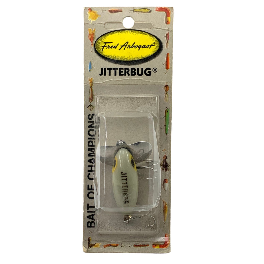 Fred Arbogast Clicker JITTERBUG Fishing Lure in LUMINOUS NIGHT & DAY