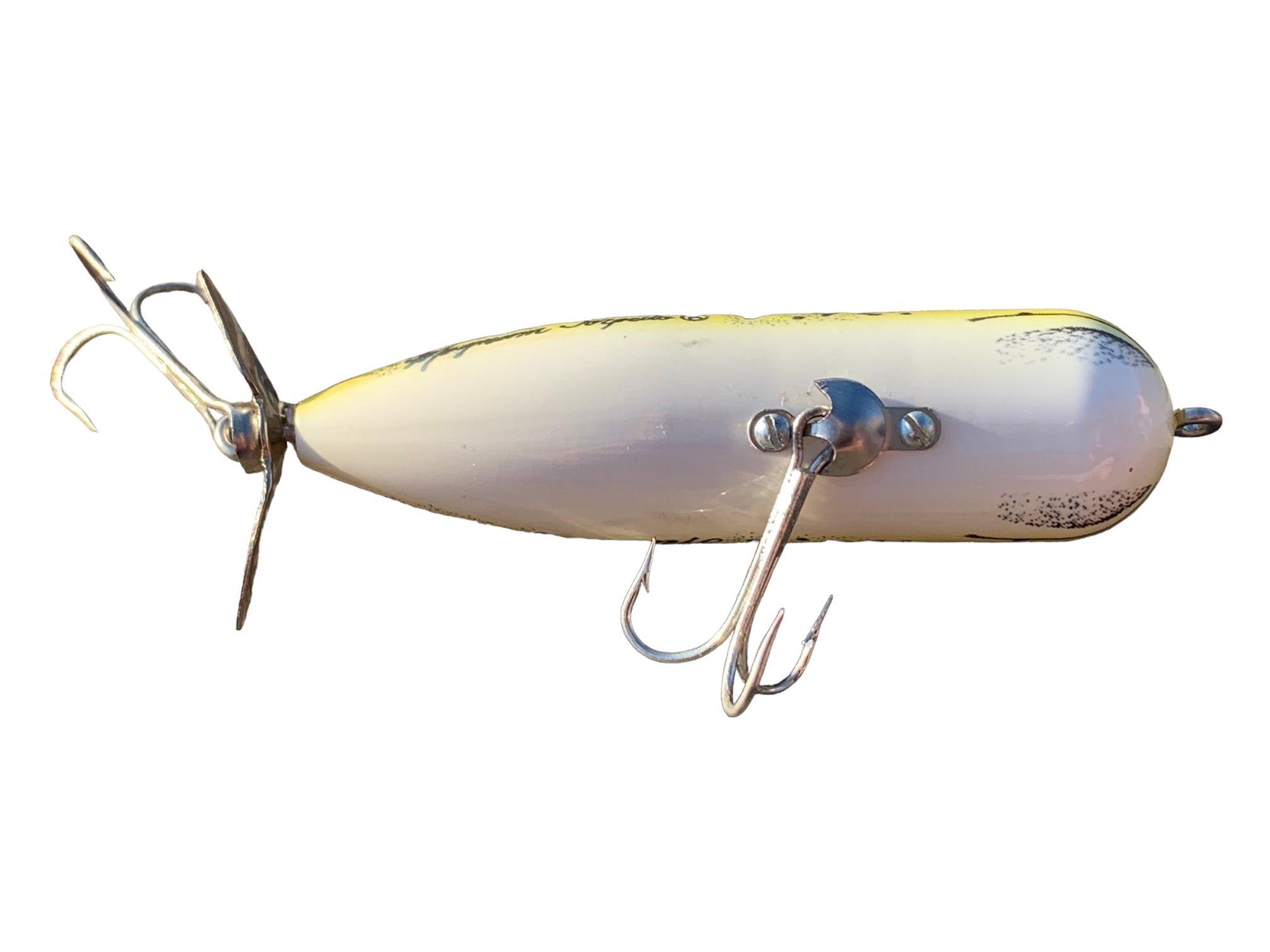 HEDDON MAGNUM TORPEDO Vintage Fishing Lure • NATURAL FROG