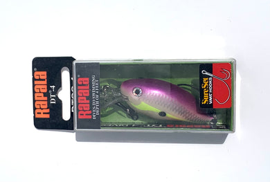 RAPALA LURES DT 4 Fishing Lure in REGAL SHAD. With Sure Set Hooks.