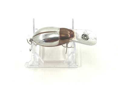 STORM BUG PLUG Vintage Fishing Lure in METALLIC SILVER BACK, CHROME. crankbait for steelhead, rainbow trout, trout