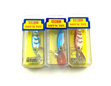 STORM LURES Hot N Tot Fishing Lures in RED, WHITE, and BLUE
