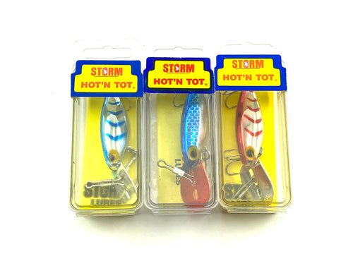 STORM LURES Hot N Tot Fishing Lures in RED, WHITE, and BLUE
